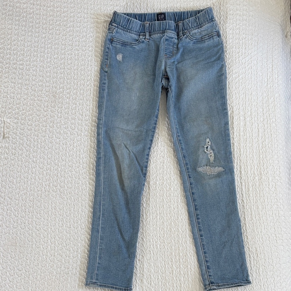 Girl’s Blue Distressed Jeans